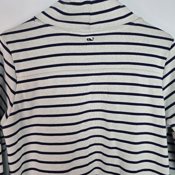NWOT Vineyard Vines Women's Blue And White Striped PulloverTunicFunnelNeck SizeM - Picture 11 of 16
